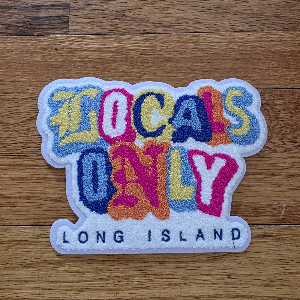 Locals Only Long Island Multicolor Iron On Patch